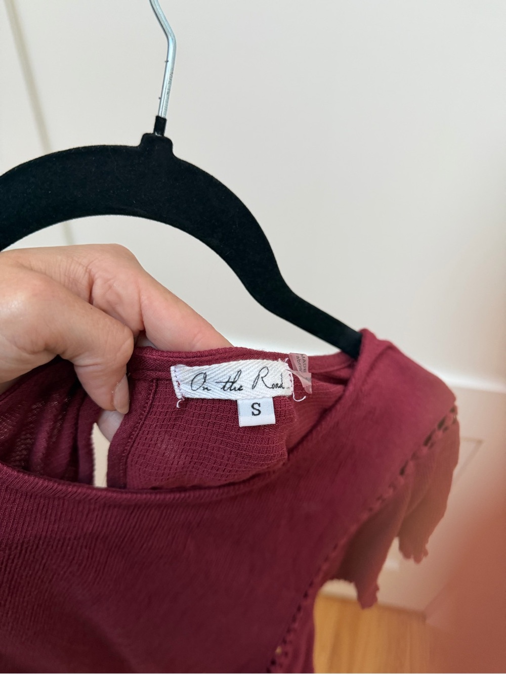 On The Road Raspberry Ruffle Sleeve Tunic Top - Picture 3 of 3